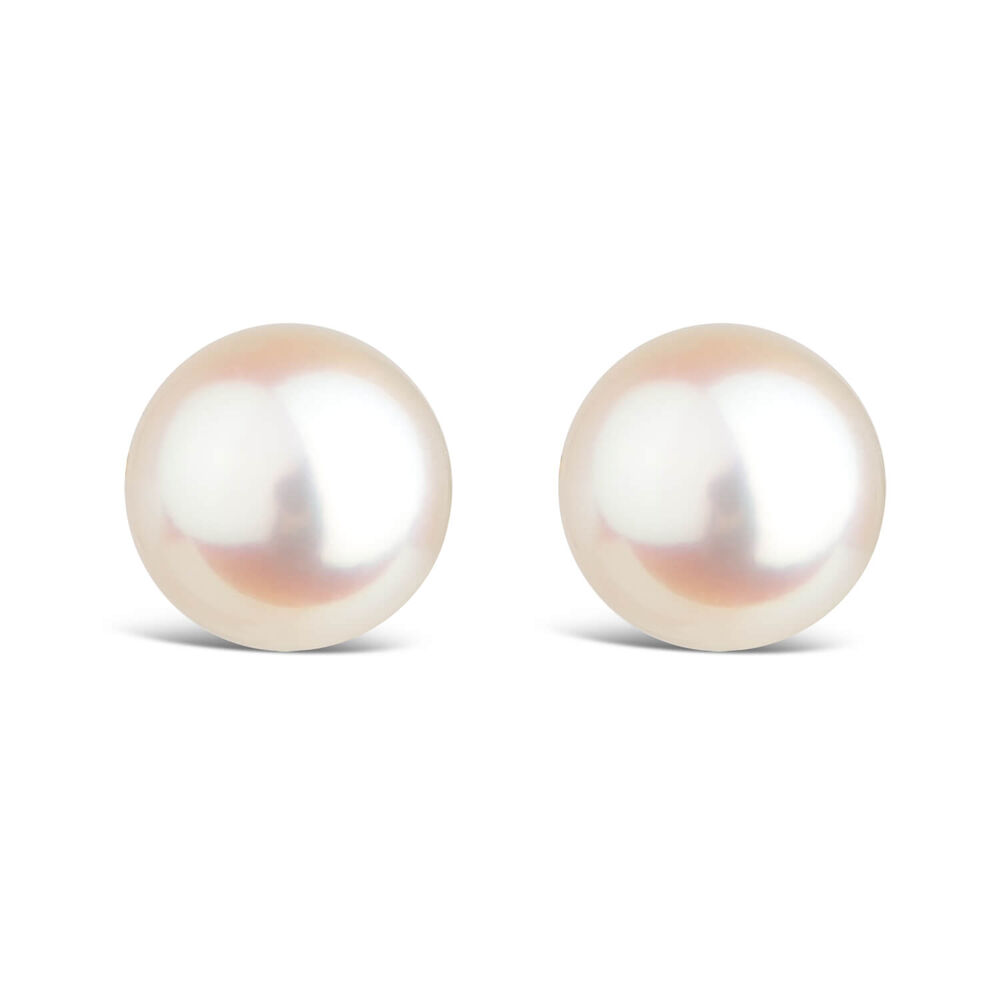 9ct Gold Freshwater Pearl Stud Earrings image number 0