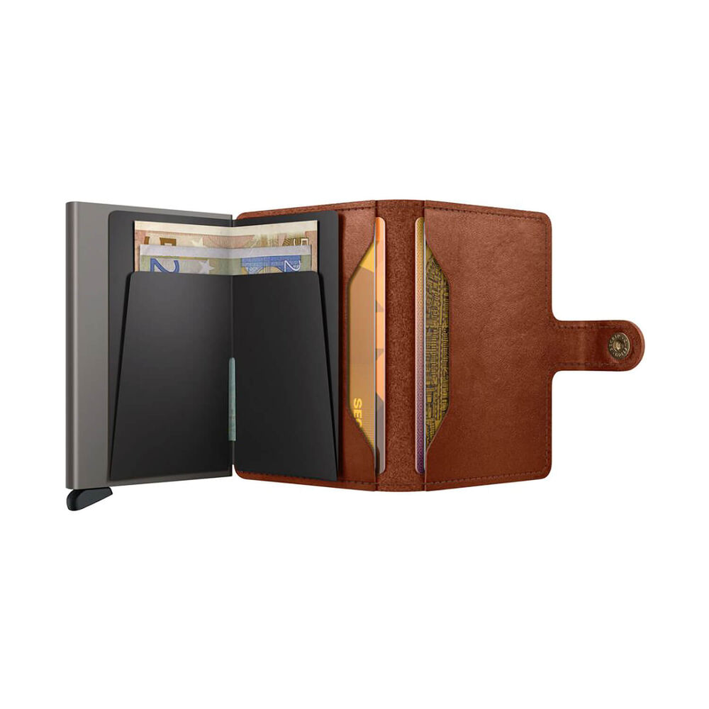 Secrid Texano Saddle Brown Leather Miniwallet image number 4