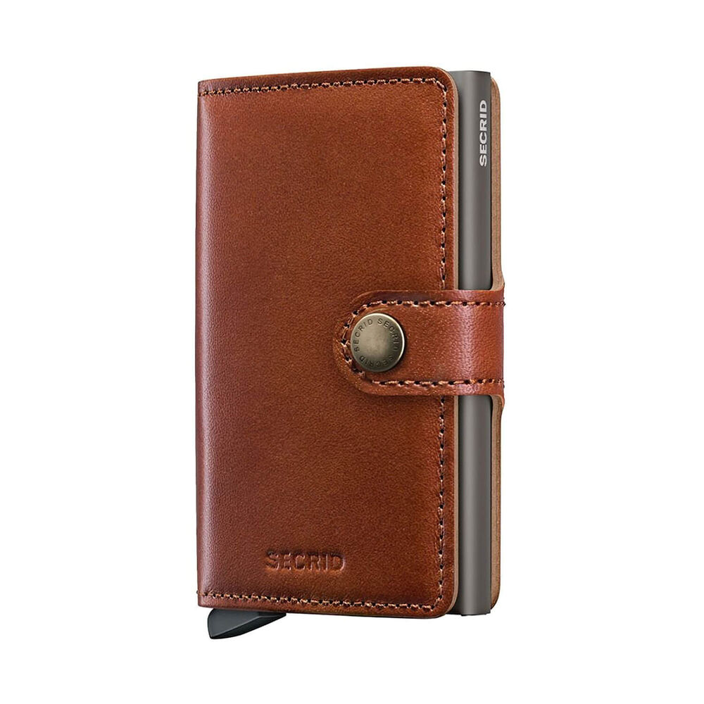 Secrid Texano Saddle Brown Leather Miniwallet image number 0