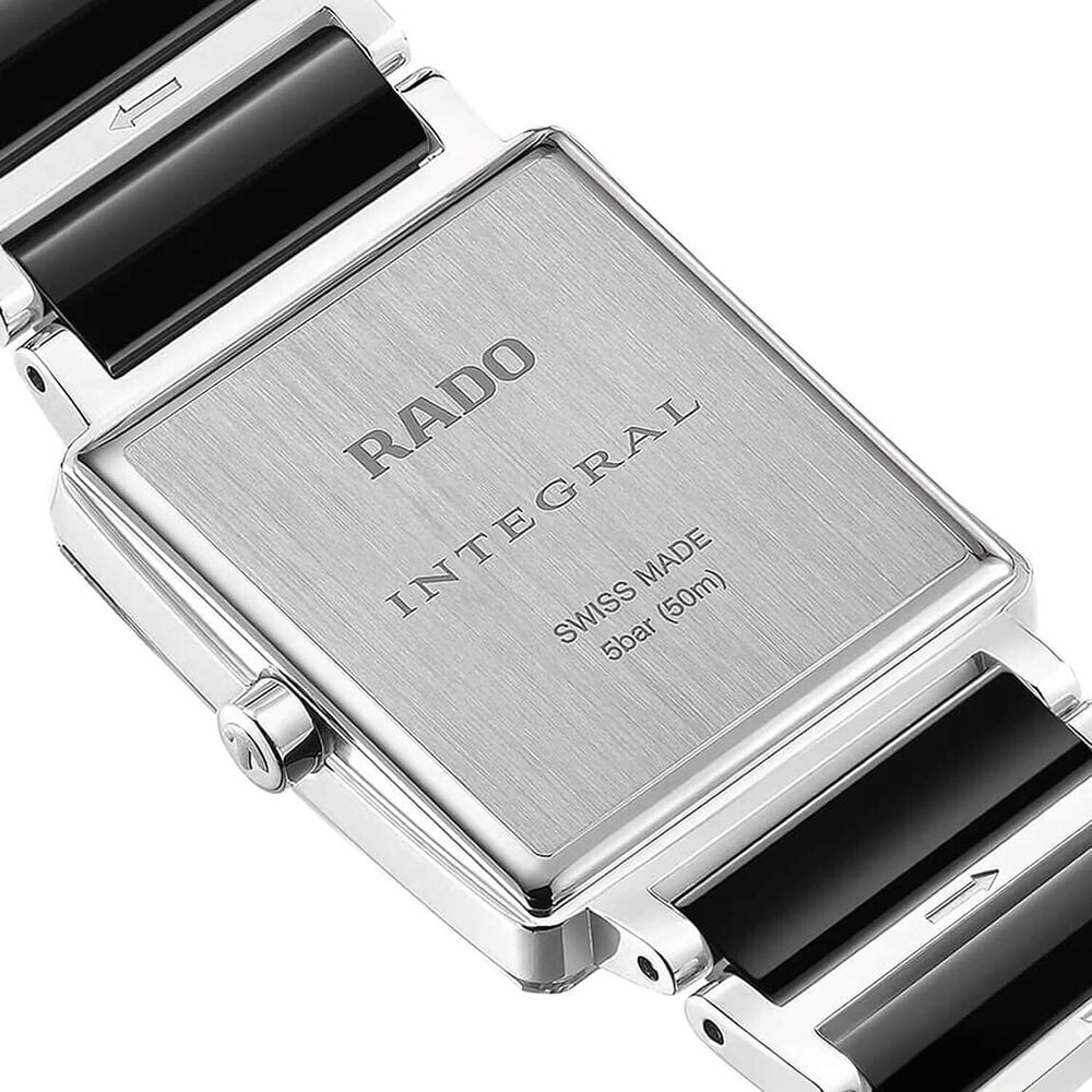 Rado Integral Diamonds 23mm Black Dial Diamond Dots Steel & Ceramic Bracelet Watch