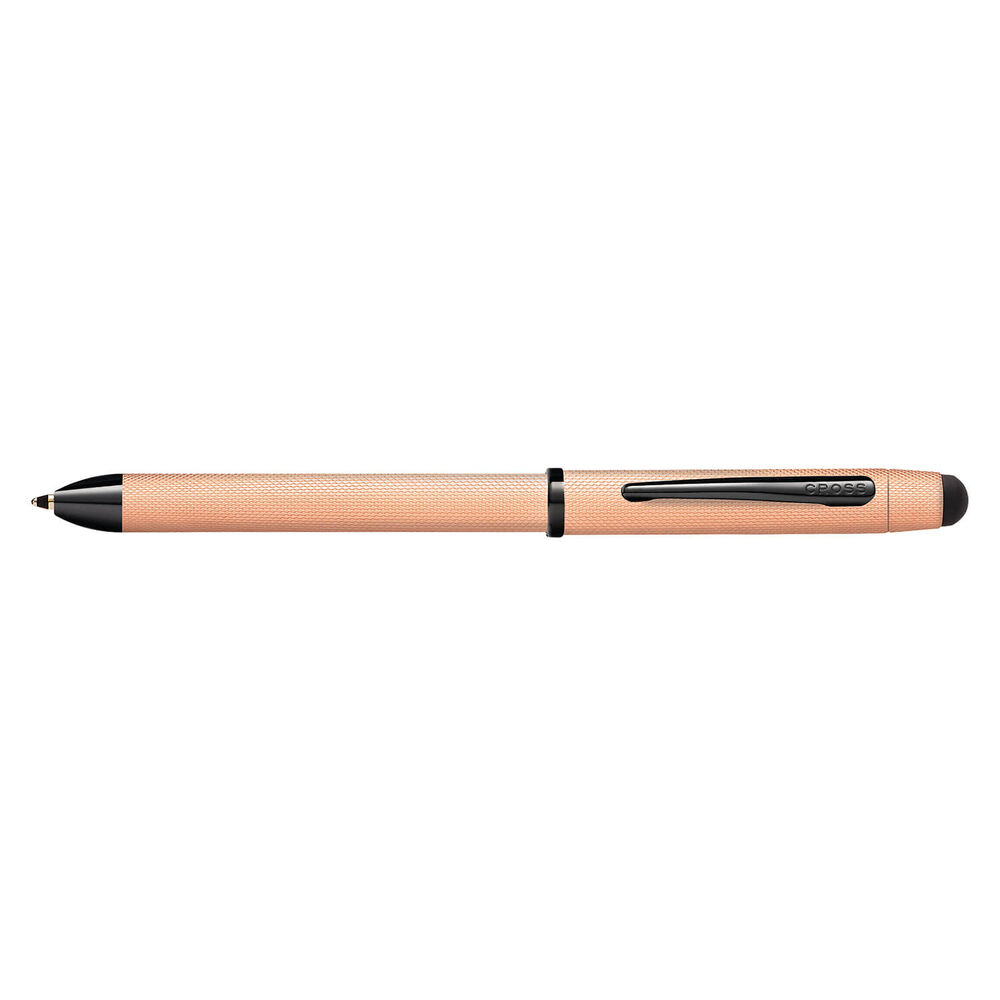 Tech3+ Brushed Rose-Gold PVD Multifunction Pen image number 0