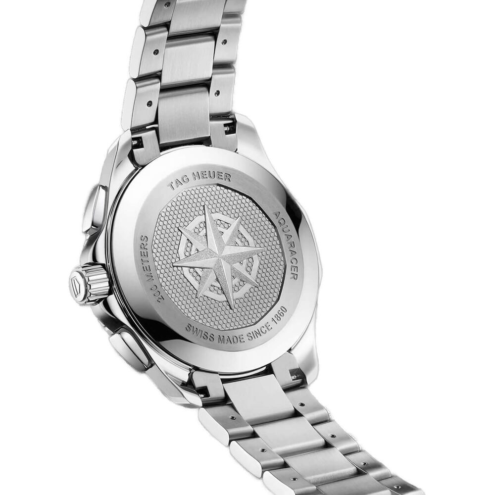 TAG Heuer Aquaracer Professional 200 Quartz Chronograph 40mm Blue Dial Steel Bracelet Watch image number 3