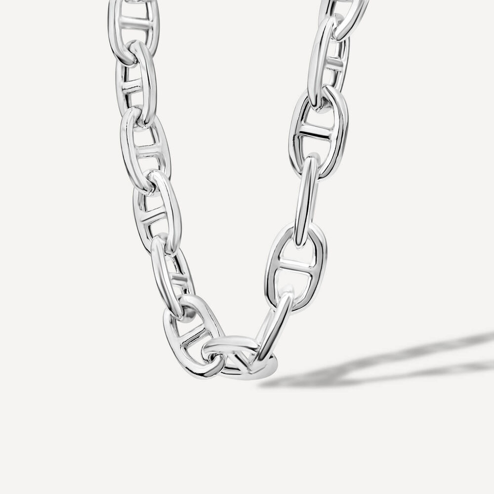 Sterling Silver Large Link 20" Necklet image number 1