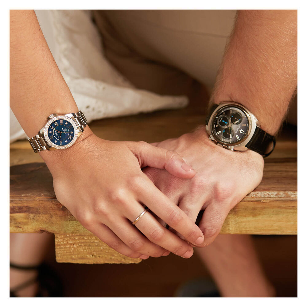 Bulova Marine Star Diamond 32mm Blue Dial Watch image number 5