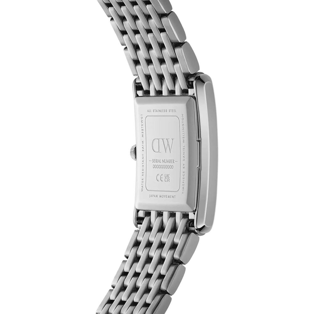 Daniel Wellington Bound 32x22mm White Dial 9-Link Steel Bracelet Watch image number 2