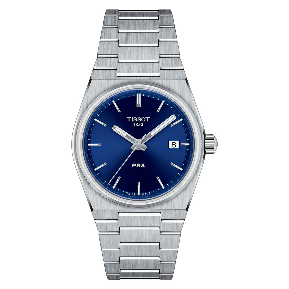 Tissot PRX 35mm Dark Blue Stainless Steel Bracelet Watch image number 0