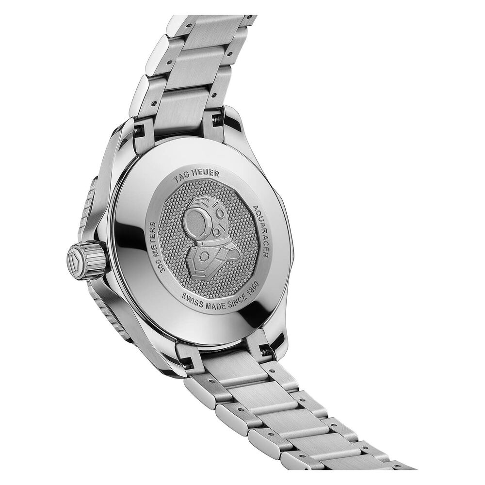 TAG Heuer Aquaracer 36mm Black Dial Black Bezel Steel Case Bracelet Watch image number 4