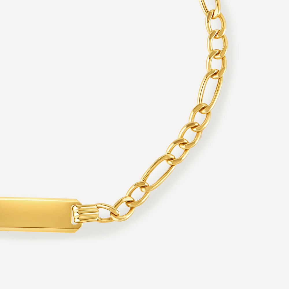 9ct Gold Identity Bracelet image number 1