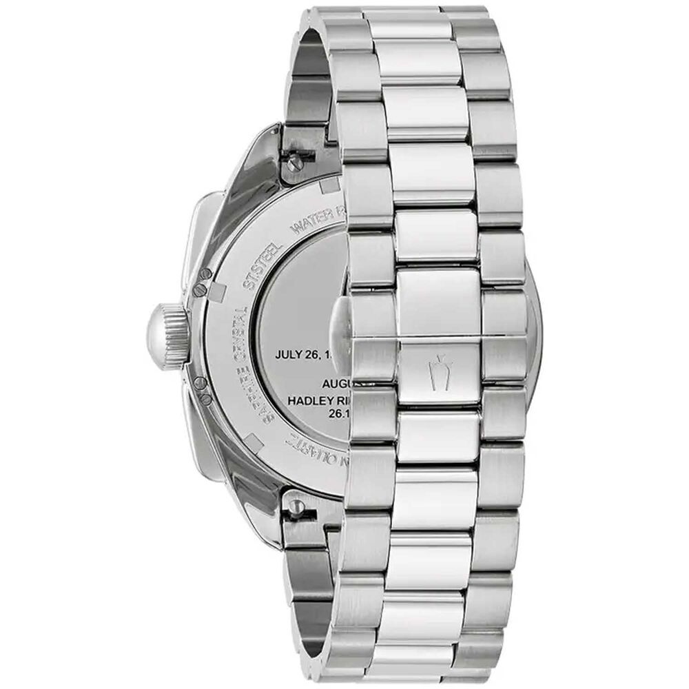 Bulova Lunar Pilot Chronograph Blood Moon 44mm Red Dial Steel Bracelet Watch image number 2