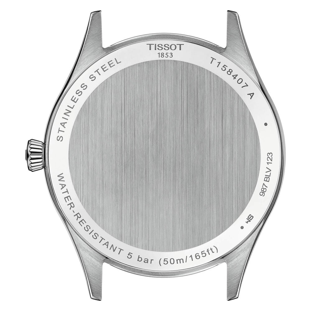 Tissot Classic Dream 40mm Silver Dial Yellow Gold PVD Steel Bracelet Watch image number 2