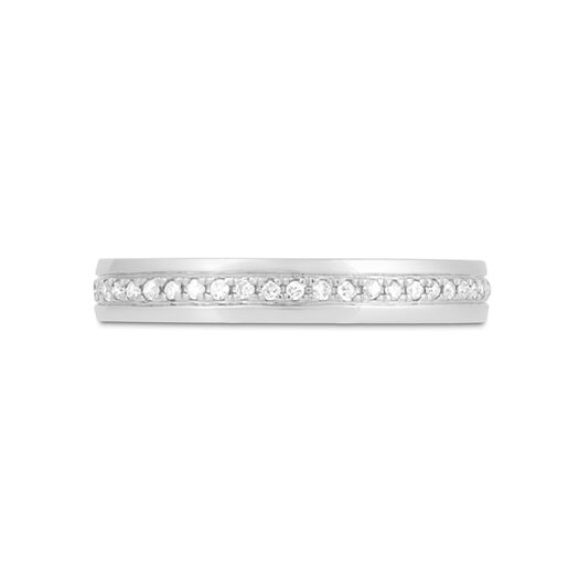 Ladies' 18ct White Gold 0.15 Carat Diamond 3mm Wedding Ring