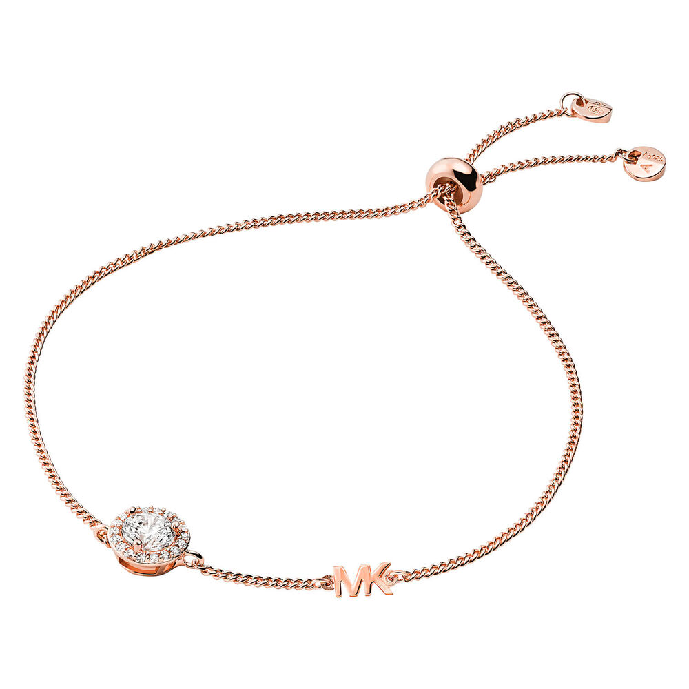 Michael Kors Love Rose Gold Cubic Zirconia Bracelet image number 0