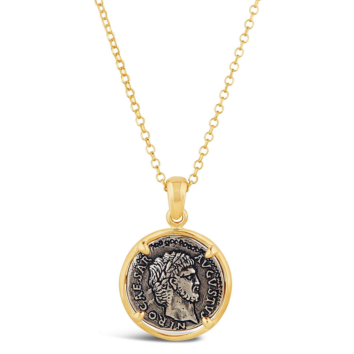 Vintage gold coin store necklace