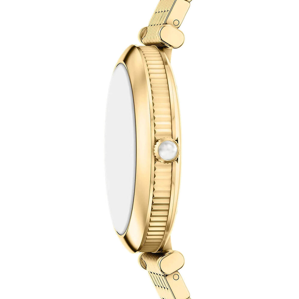 Emporio Armani 32mm Brown Dial Gold Tone Stainless Steel Bracelet Watch