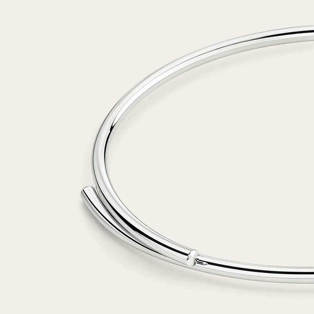 Sterling Silver Polished Two Piece Bangle