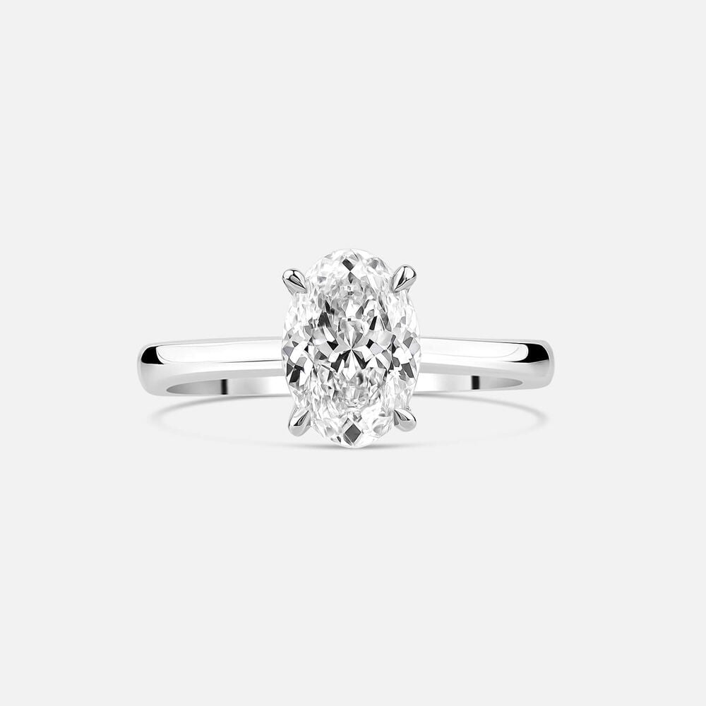 Born NOVA Platinum 1.50ct Oval Lab Grown Diamond Solitaire Ring