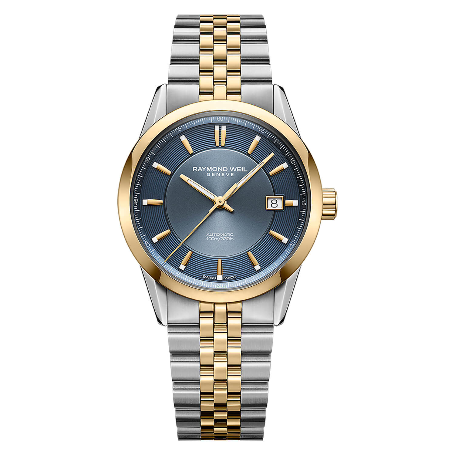 Blue dial automatic watch on sale