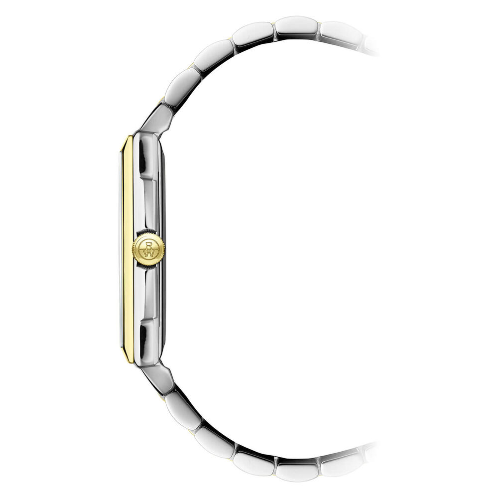 Raymond Weil Toccata 29x37mm White Dial Yellow Gold PVD & Steel Bracelet Watch