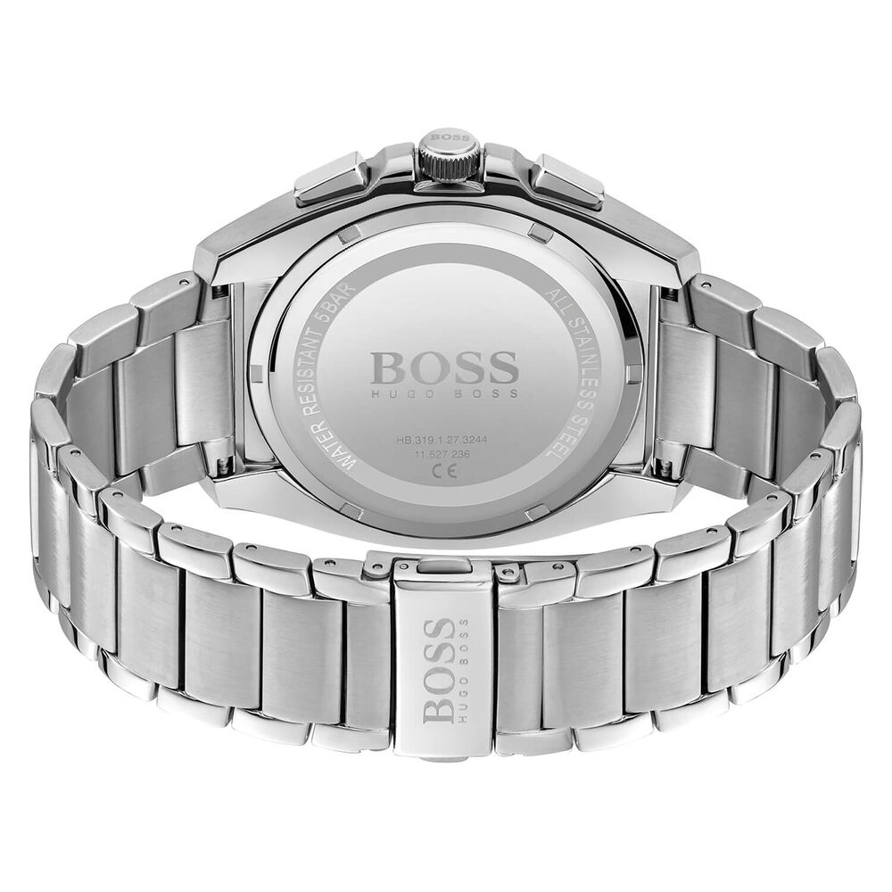 Hugo BOSS Grandmaster Lux 46mm Blue Dial Steel Case Bracelet Watch image number 2