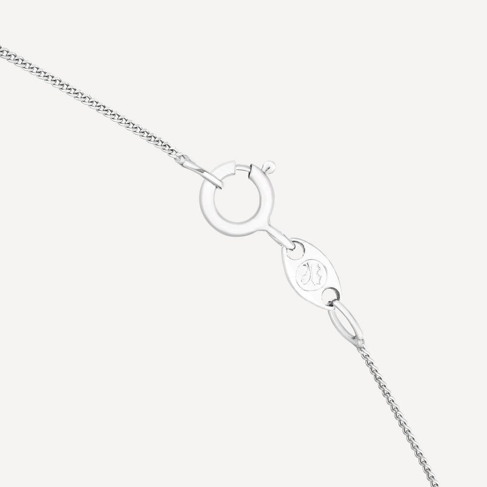 18ct White Gold 0.70ct Diamond Orchid Setting Pendant image number 4