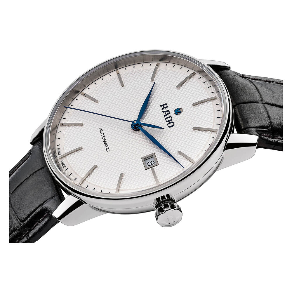 Rado Couple Classic Men's Automatic Black Leather Strap Watch