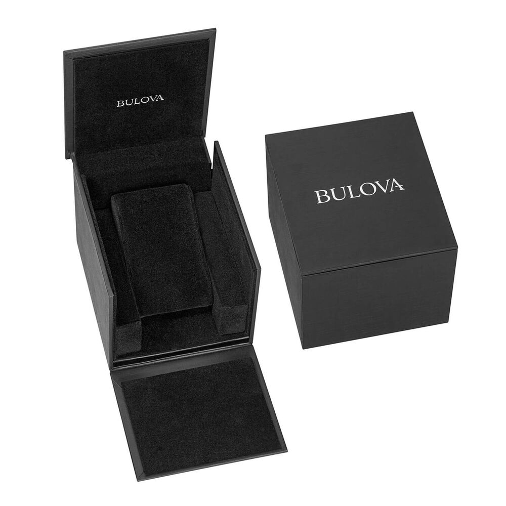 Bulova Precisionist 46.5mm Steel Case Bracelet Black Dial Watch image number 4
