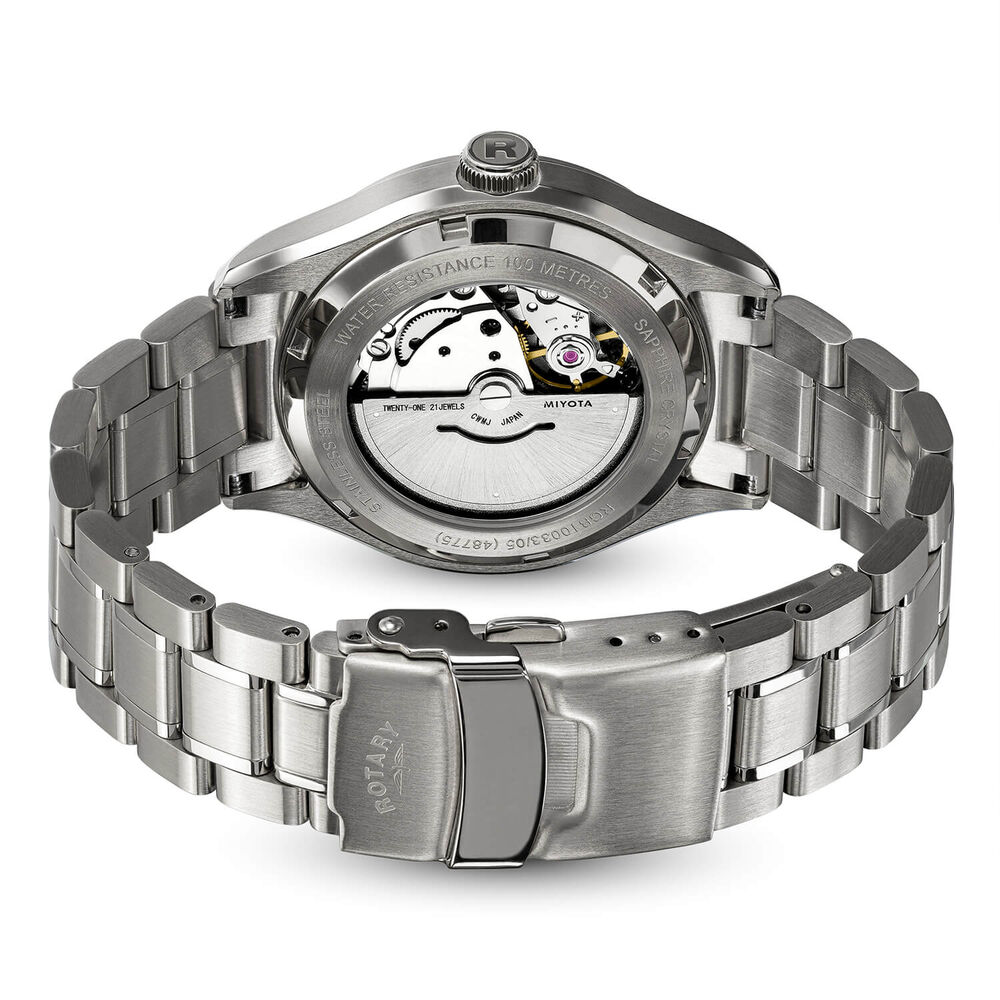 Rotary Seamatic 100 40mm Blue Dial Stainless Steel Bracelet Watch