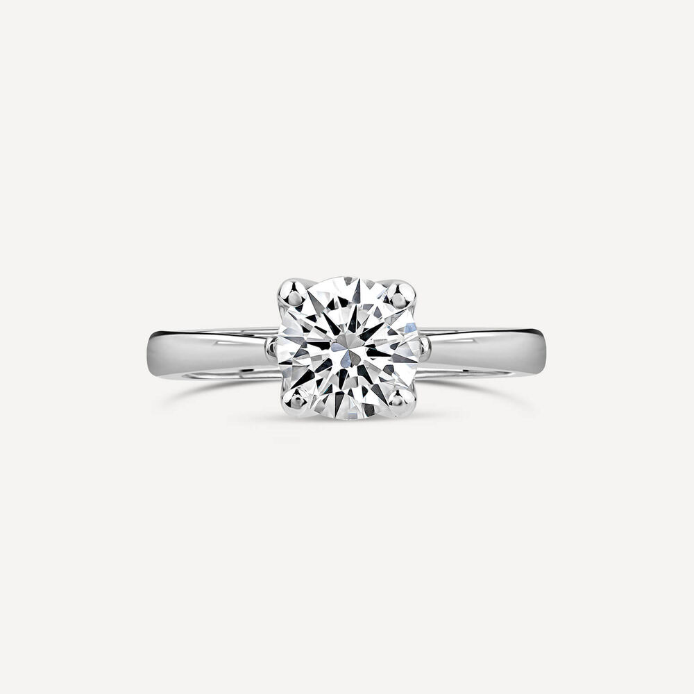 Born Platinum Lab Grown 1.20ct Round Brilliant Diamond Ring