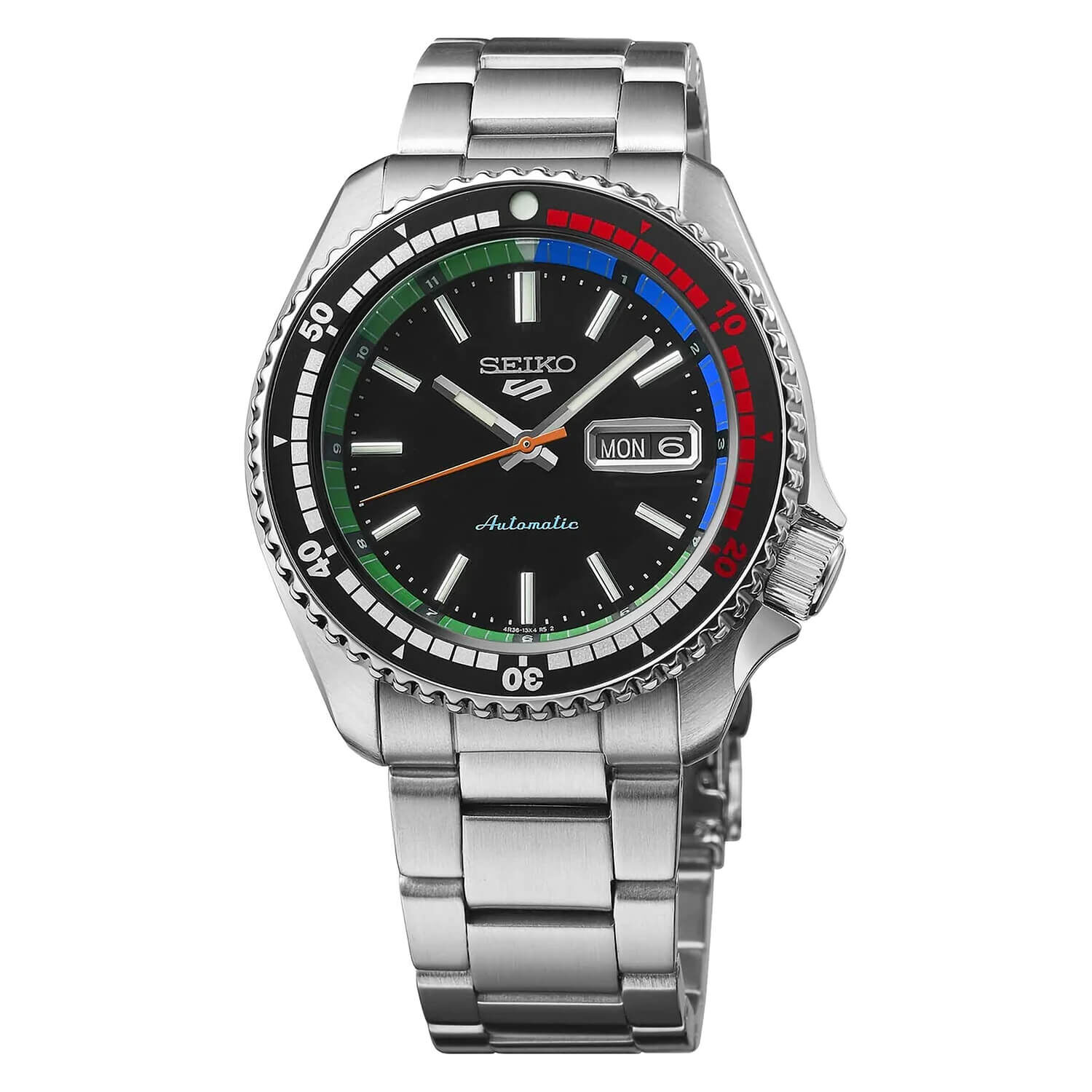 Seiko 5 Sports New Regatta Timer 42.5 Steel Bracelet Watch