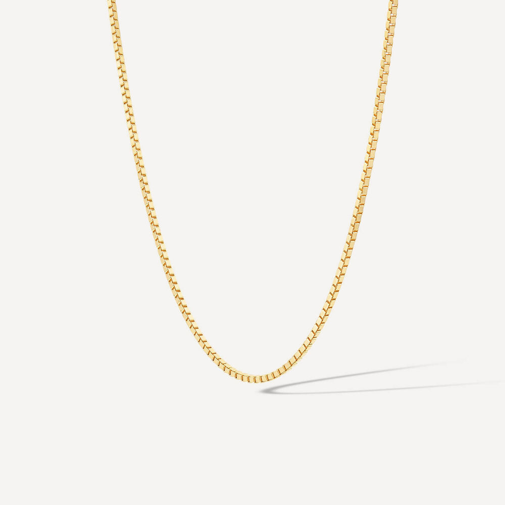 9ct Yellow Gold 20 inch Flat Curbed Chain Necklet
