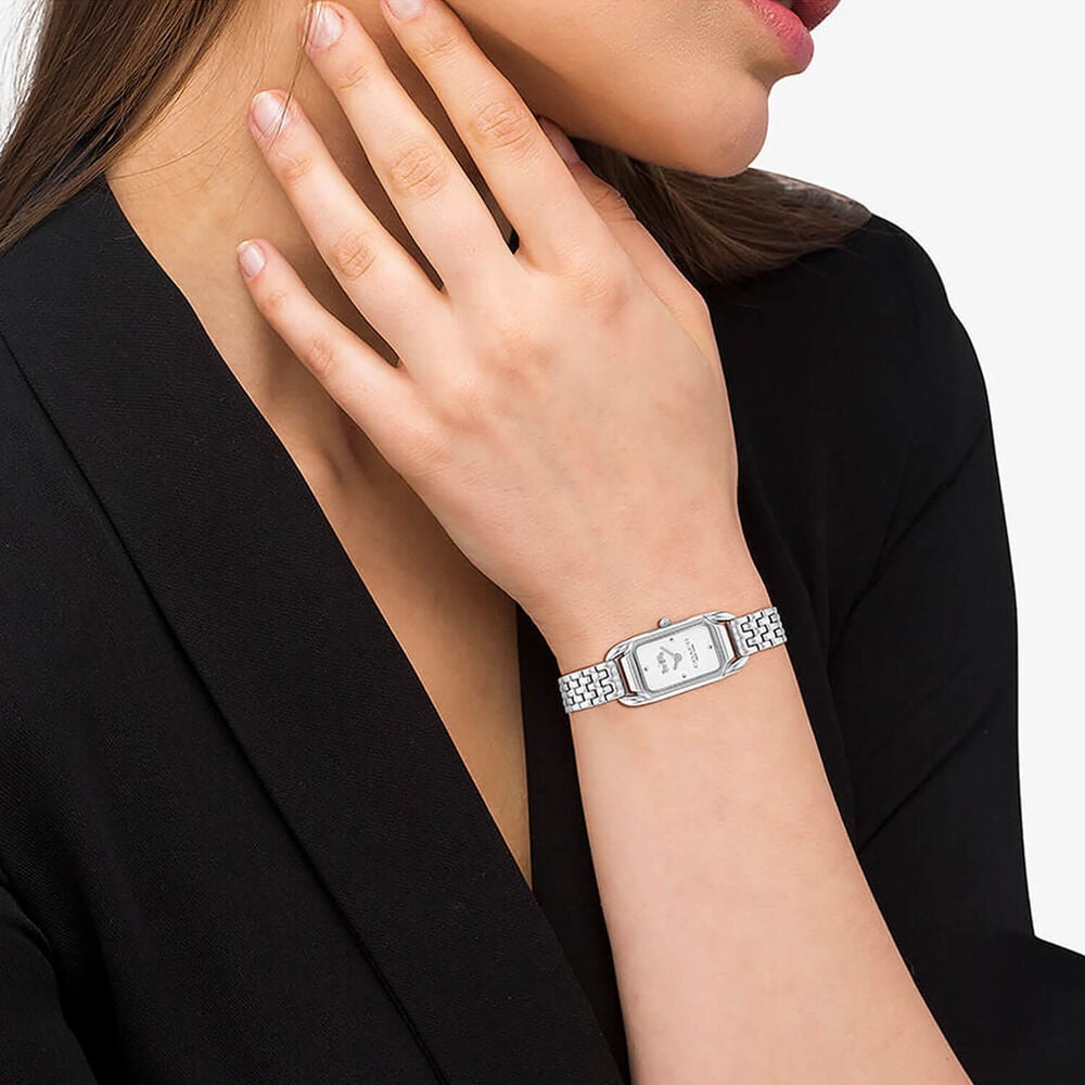 Coach Cadie 29mm White Dial Stainless Steel Bracelet Watch