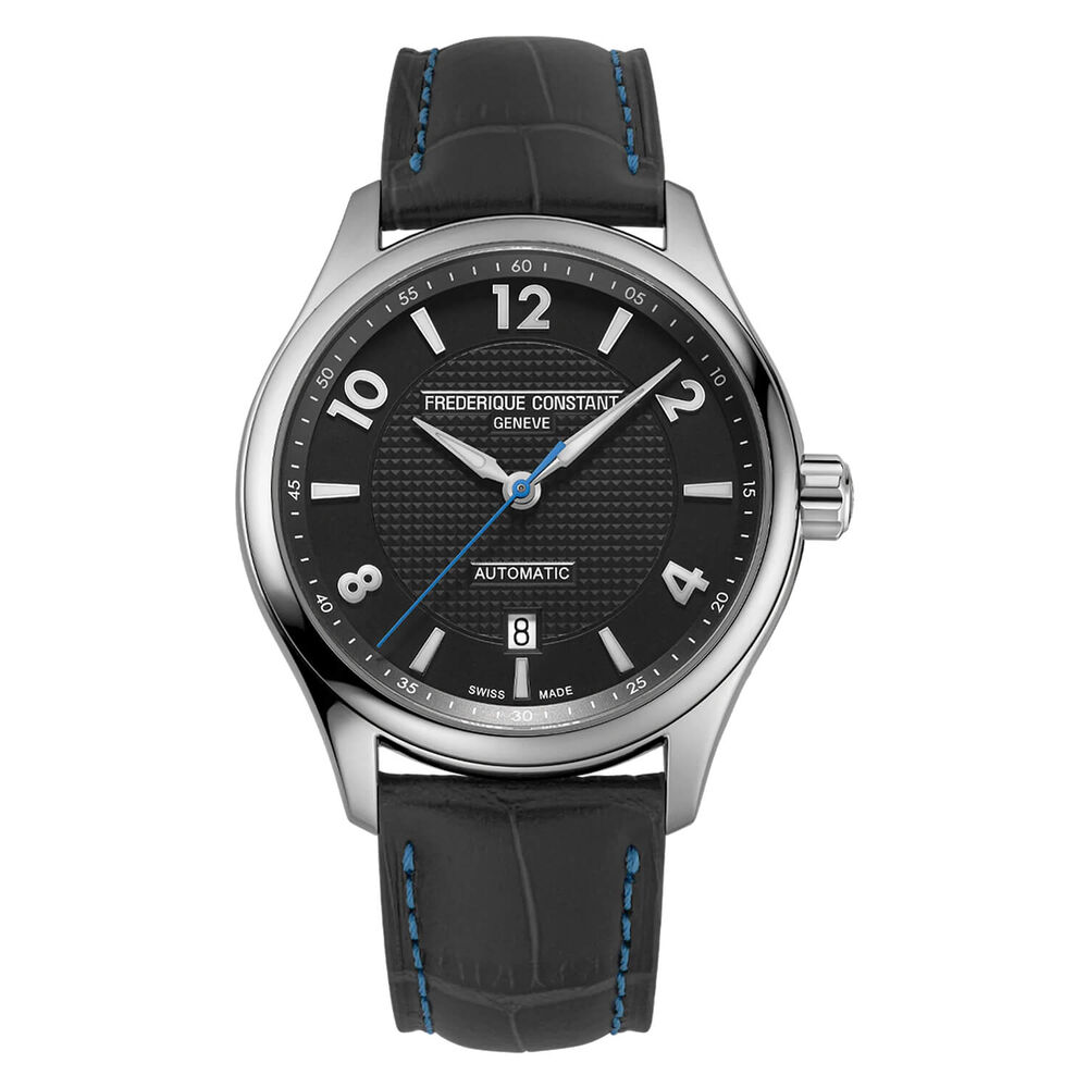 Frederique Constant Runabout Limited Edition Automatic Black Dial Black Strap Watch