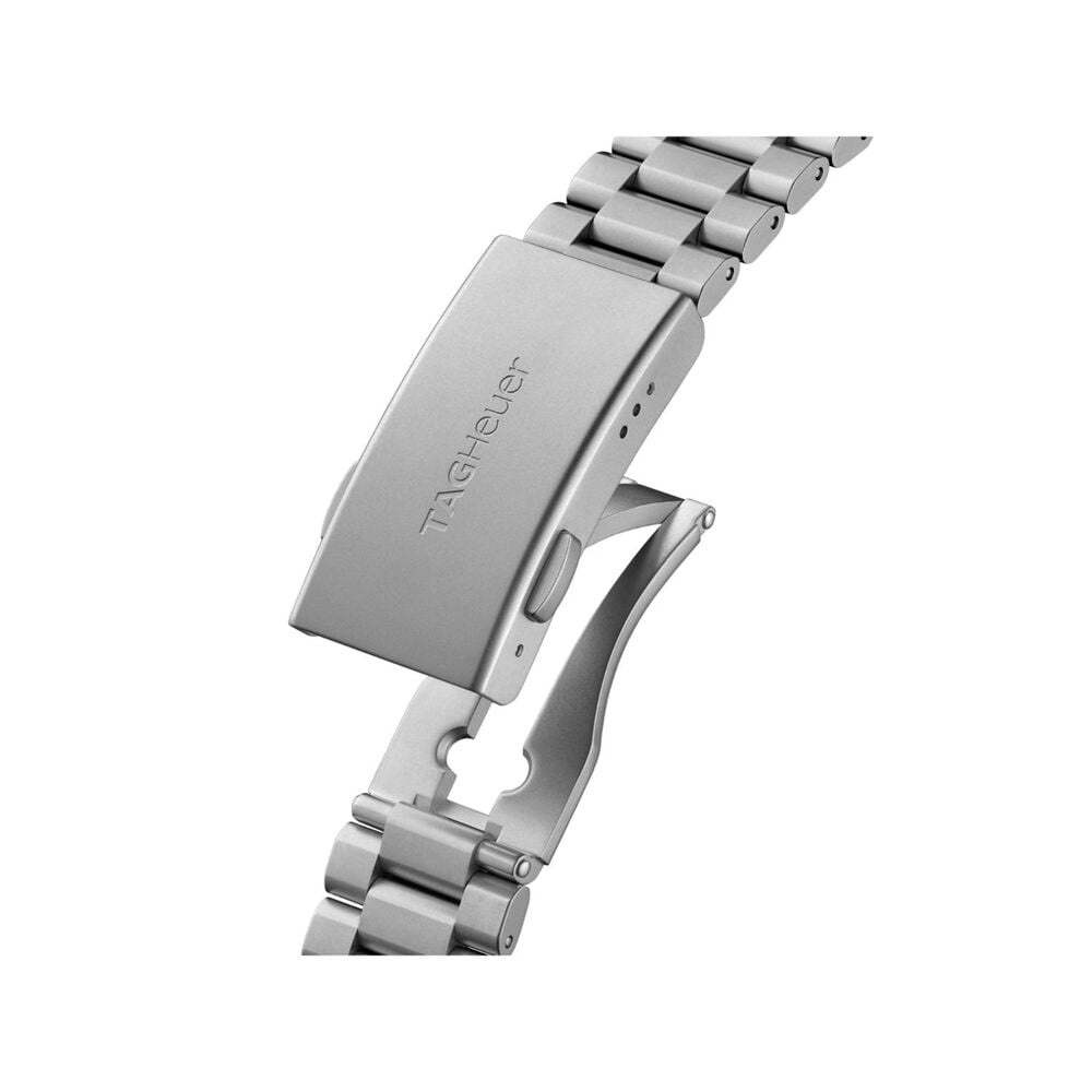 TAG Heuer Formula 1 Solargraph 38mm White Dial Green Bezel Steel Bracelet Watch image number 2