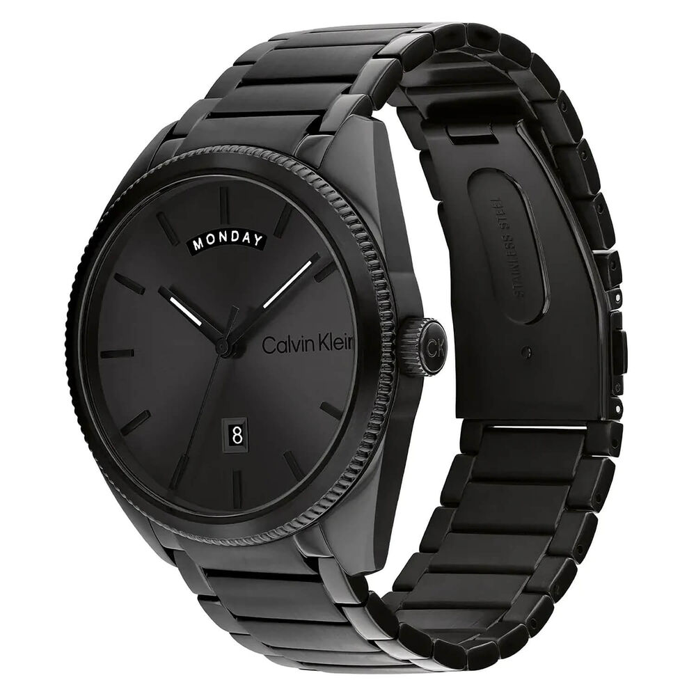 Calvin Klein 42mm Black Dial Steel Bracelet Watch
