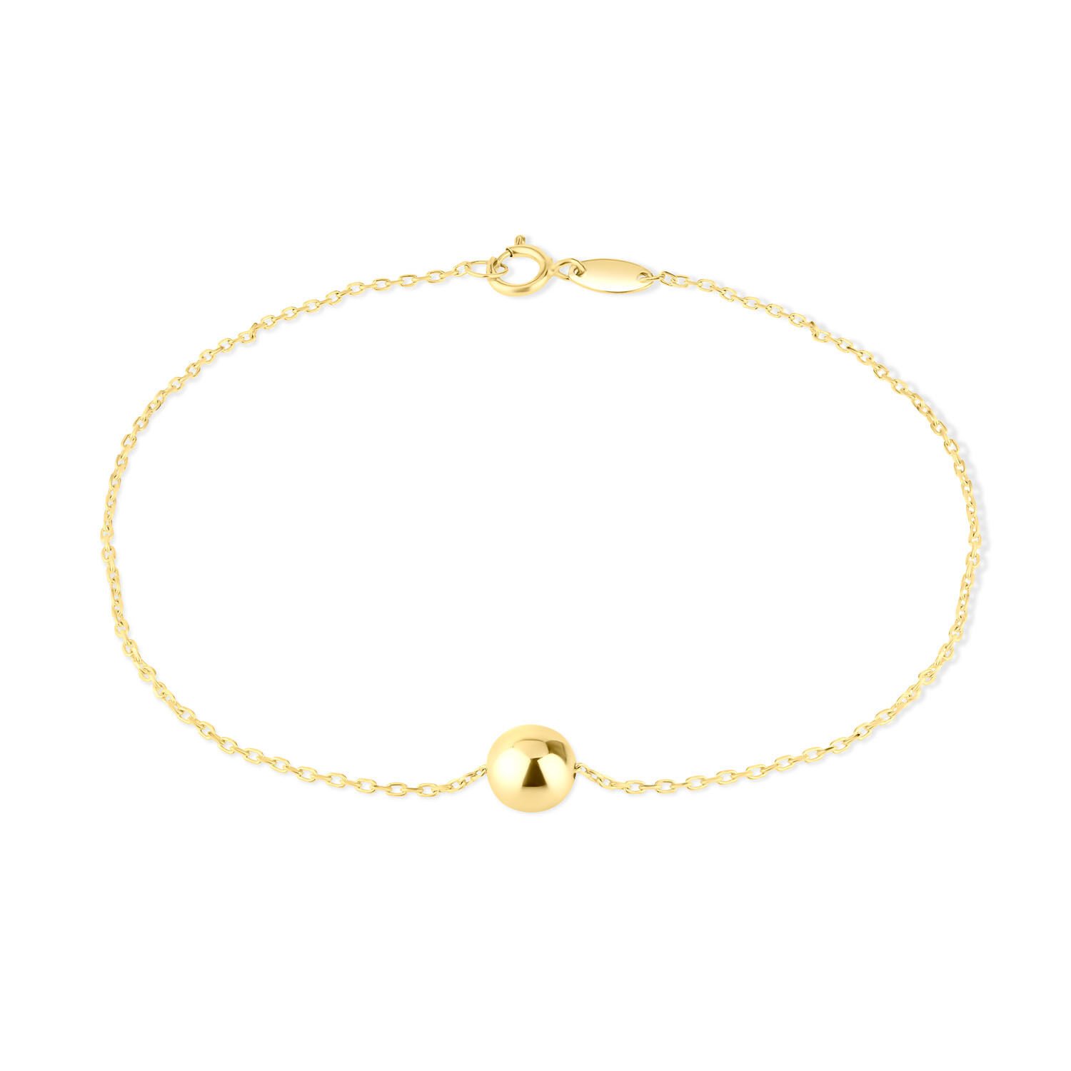 9ct gold new arrivals ball bracelet