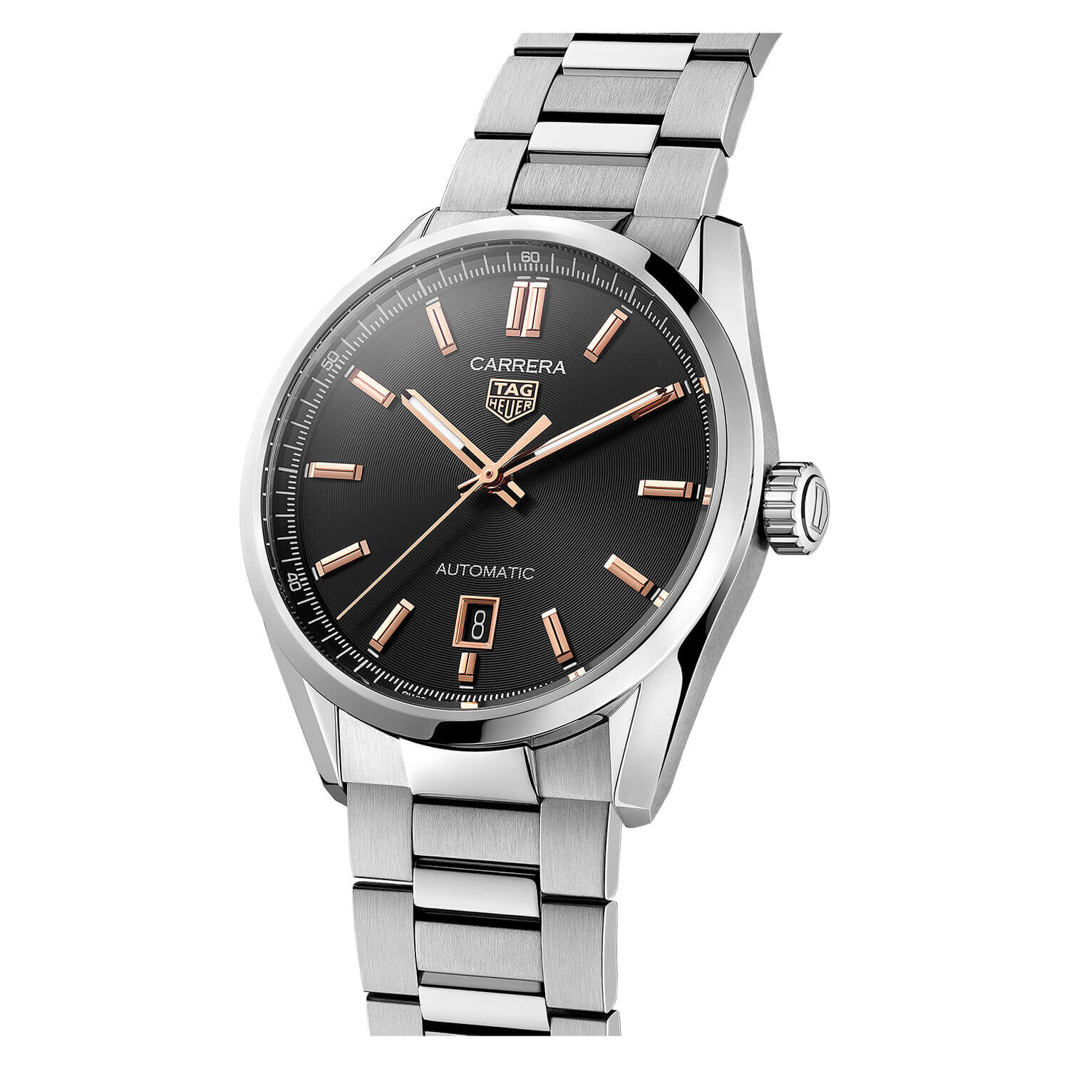 Tag heuer carrera rose on sale gold automatic men's watch