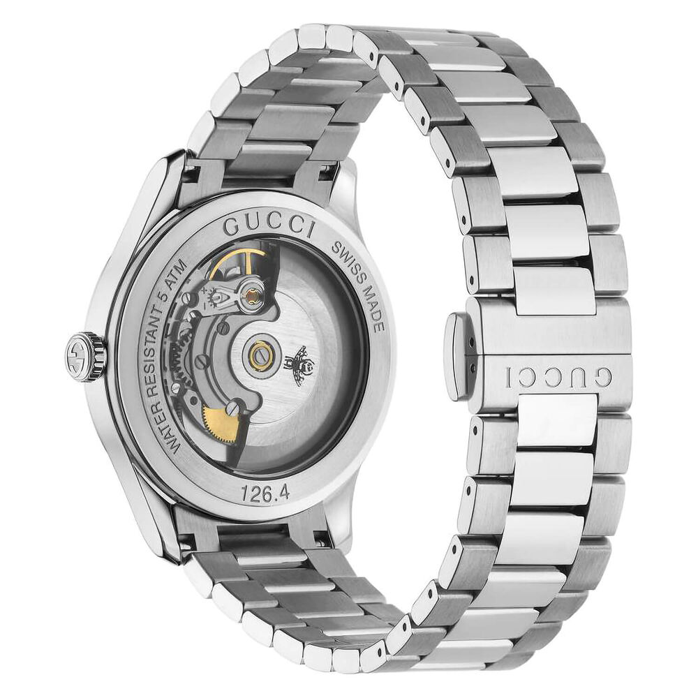 Gucci G-Timeless 38mm Golden Dial Steel Case Bracelet Watch