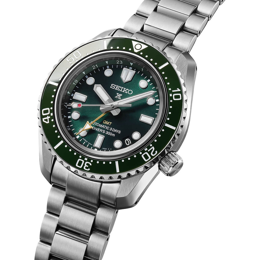 Seiko Propex 1968 Heritage Diver's GMT 42mm Green Dial Stainless Steel Bracelet Watch