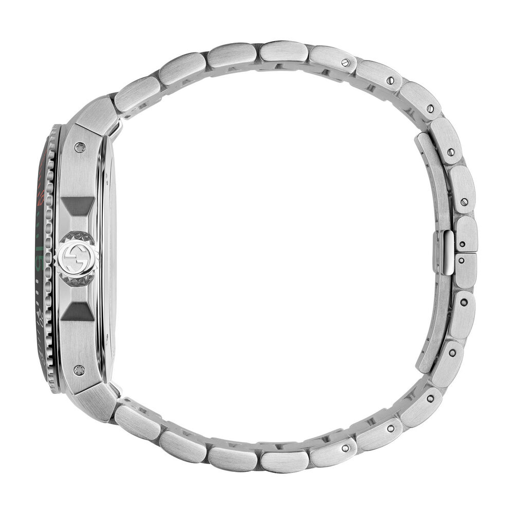 Gucci Dive 44mm Black Dial Stel Bracelet Watch image number 1