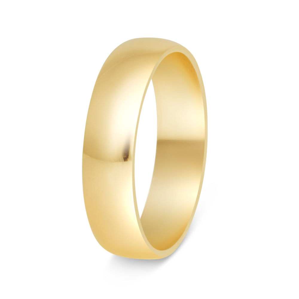 9ct Gold 5mm Gents Wedding Ring image number 3