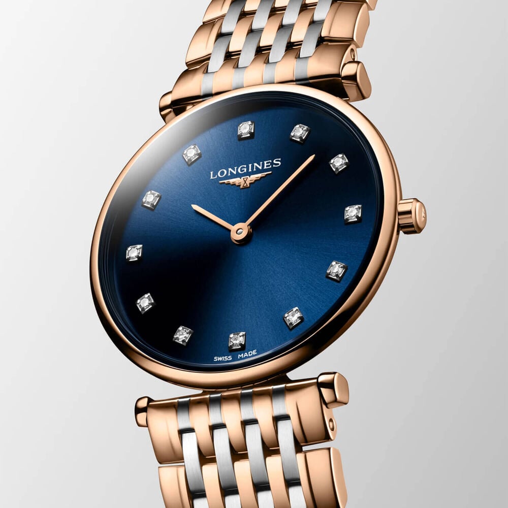 Longines La Grande Classique de Longines 29mm Blue Dial Two Tone Stainless Steel Bracelet Watch