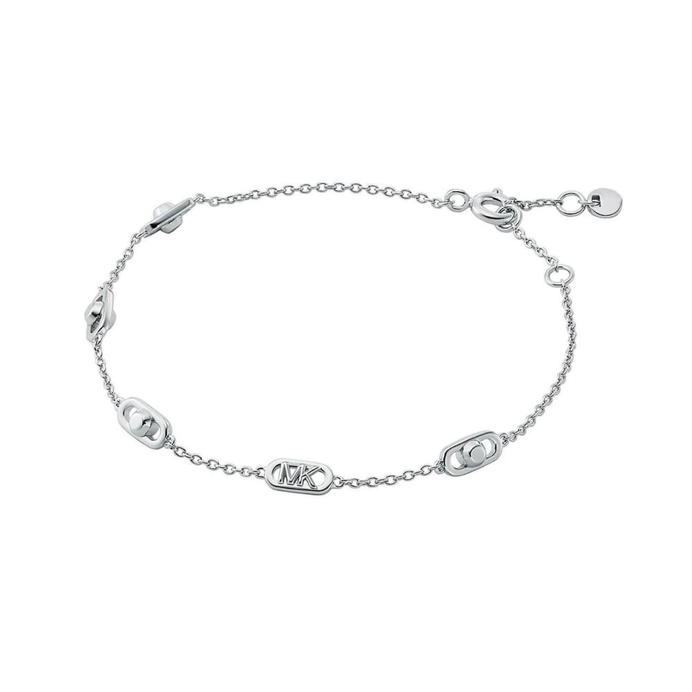 Michael Kors Astor Rhodium Plated Link Bracelet image number 0