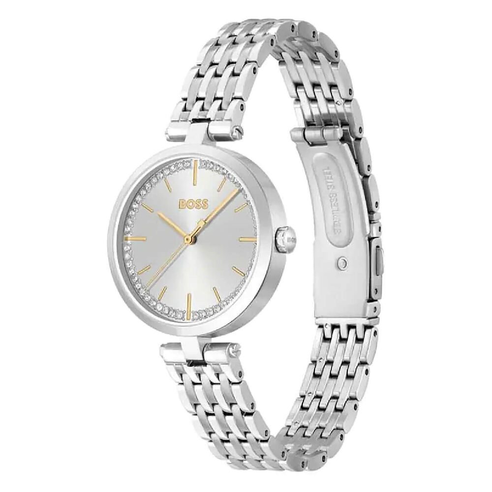 BOSS Essena 32mm Silver Dial Stainless Steel & Bracelet Ladies' Watch