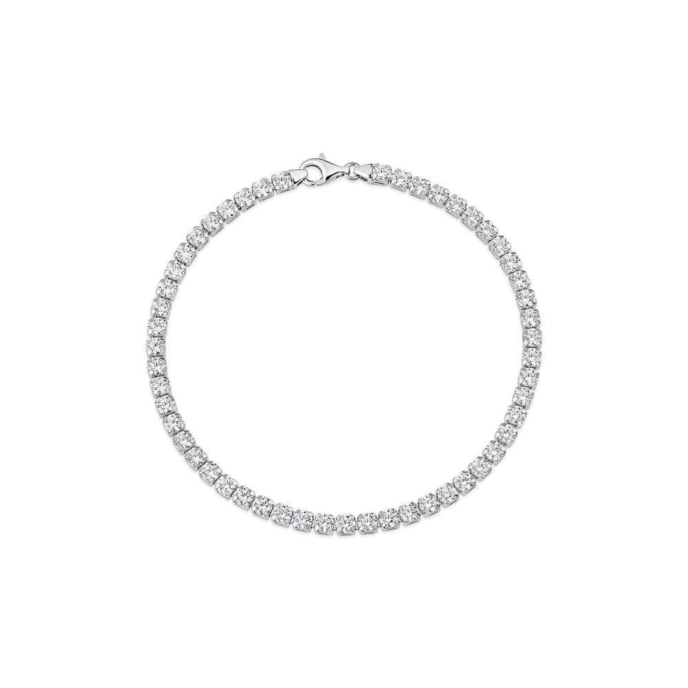 Sterling Silver Cubic Zirconia Tennis Bracelet image number 0