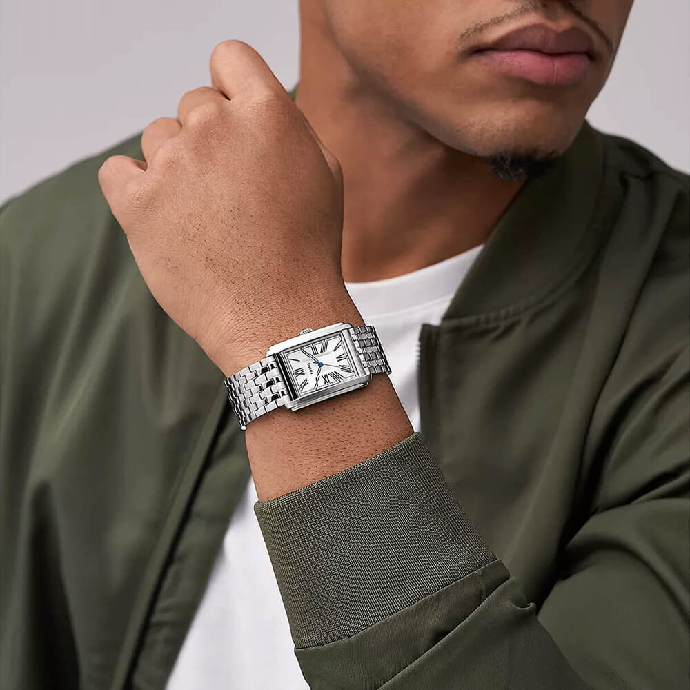 Fossil Carraway 32mm Silver Dial Steel Case Bracelet Watch image number 3