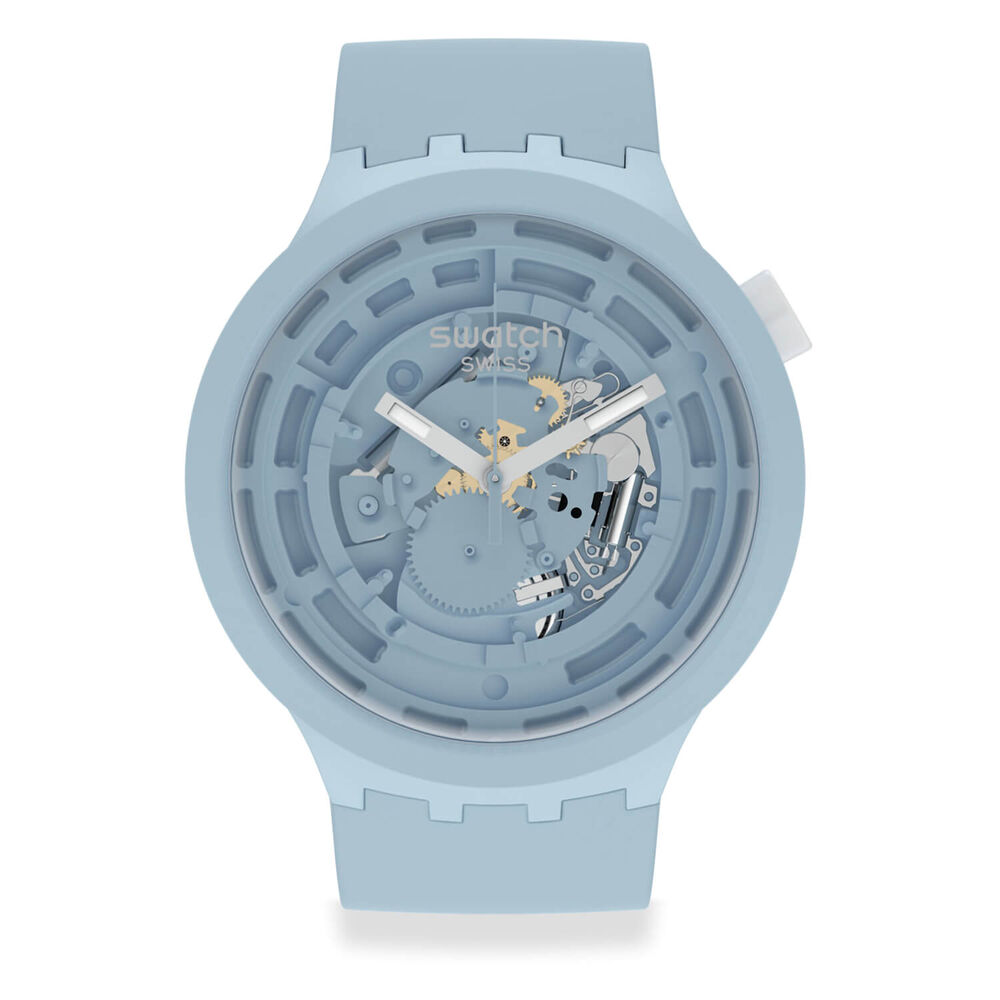 Swatch Big Bold Bioceramic C-Blue Strap Watch