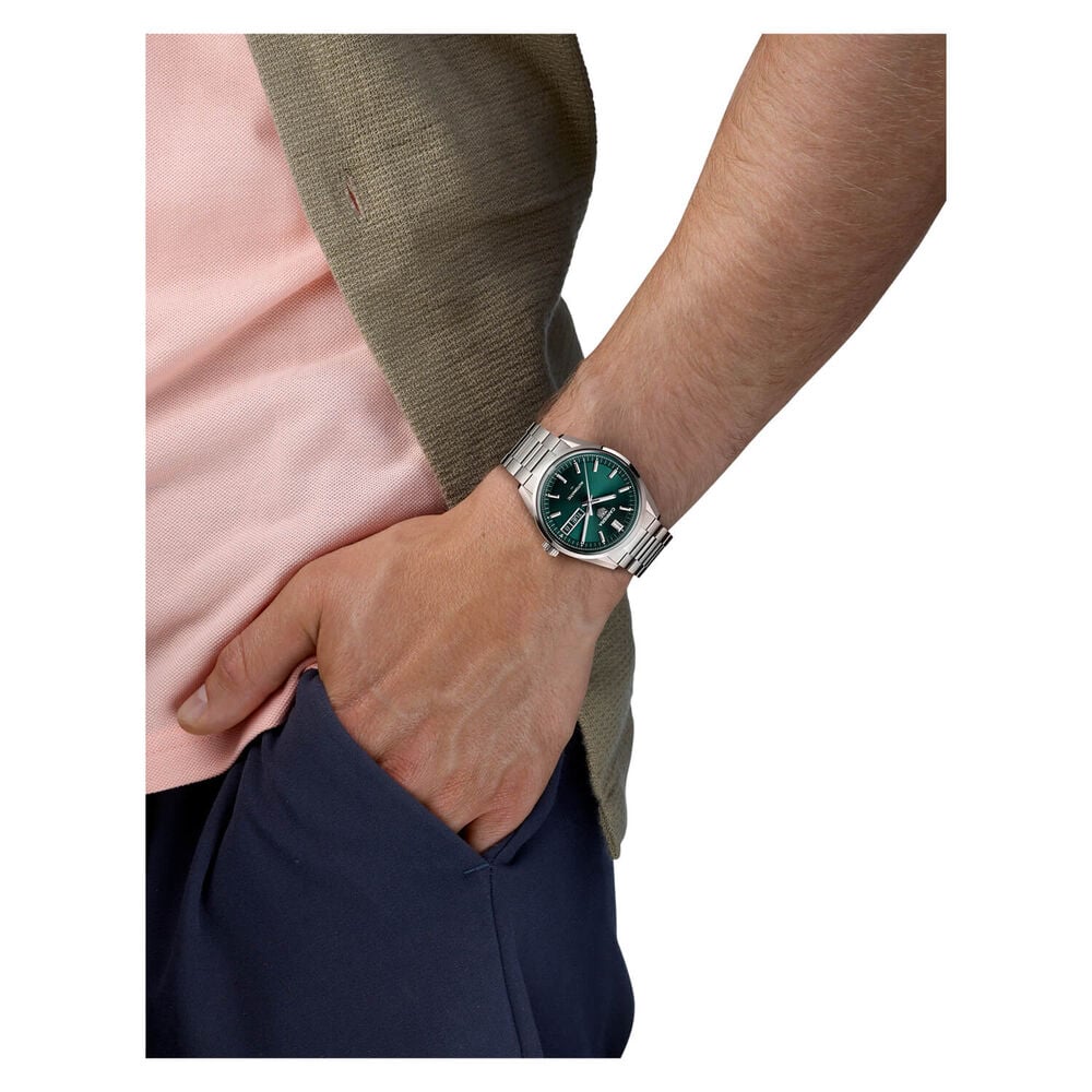 TAG Heuer Carrera Day-Date 41mm Green Dial Steel Bracelet Watch