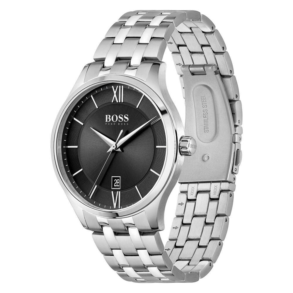 Hugo Boss Elite 41MM Black Dial Steel Case Bracelet Watch image number 4
