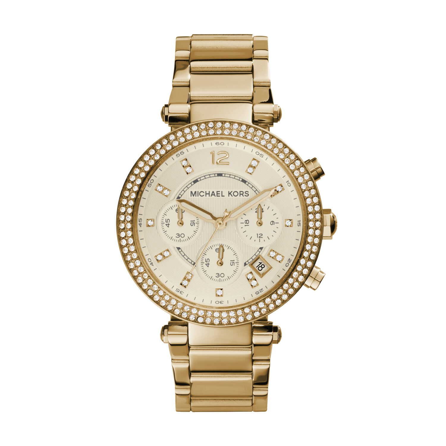 Michael kors diamond new arrivals gold watch