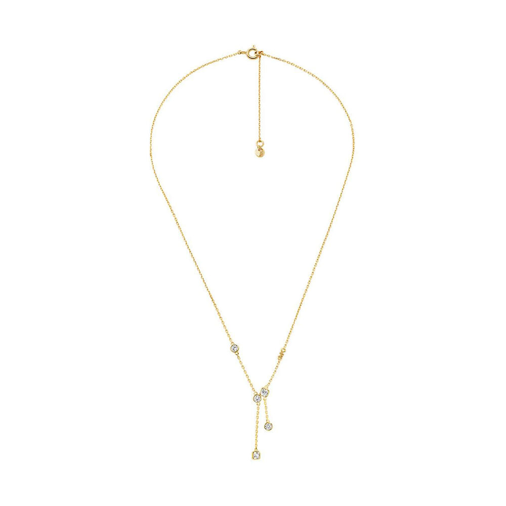 Michael Kors Brilliance 14k Gold Plated Sterling Silver Necklace